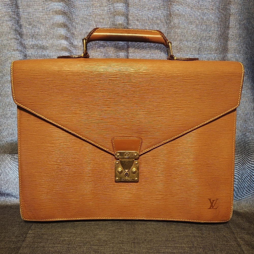 Louis Vuitton Serviette Ambassadeur Epi Leather Briefcase